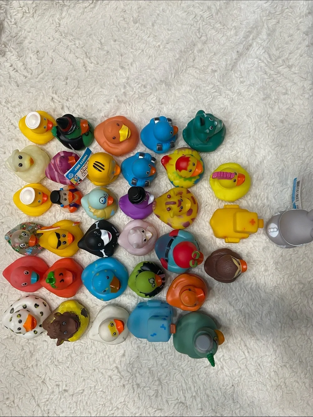 57pc Rubber Duck Lot 2” Jeep Ducks Bath Ducks Assorted Collection